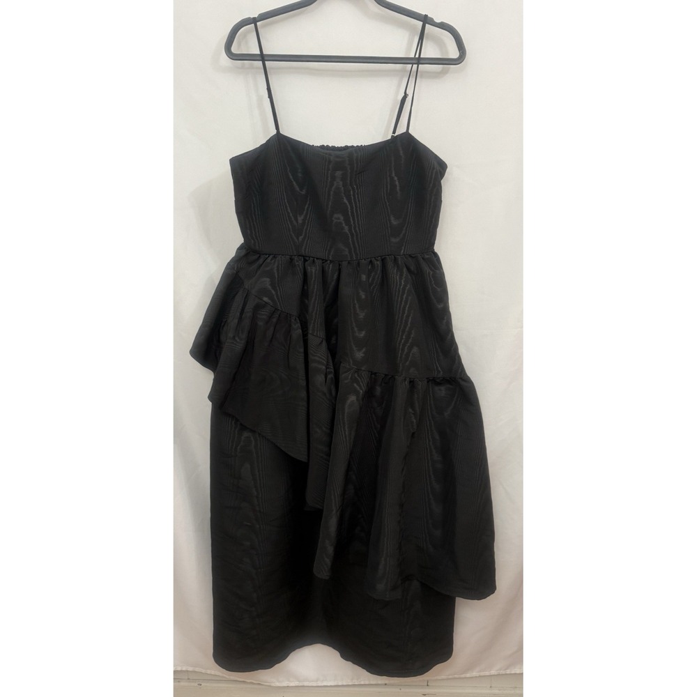 NWT Kate Spade New‎ York X Target Tiered Ruffle Midi Dress Babydoll Black Size M